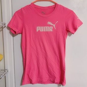 Pink Puma Short-Sleeved T-Shirt